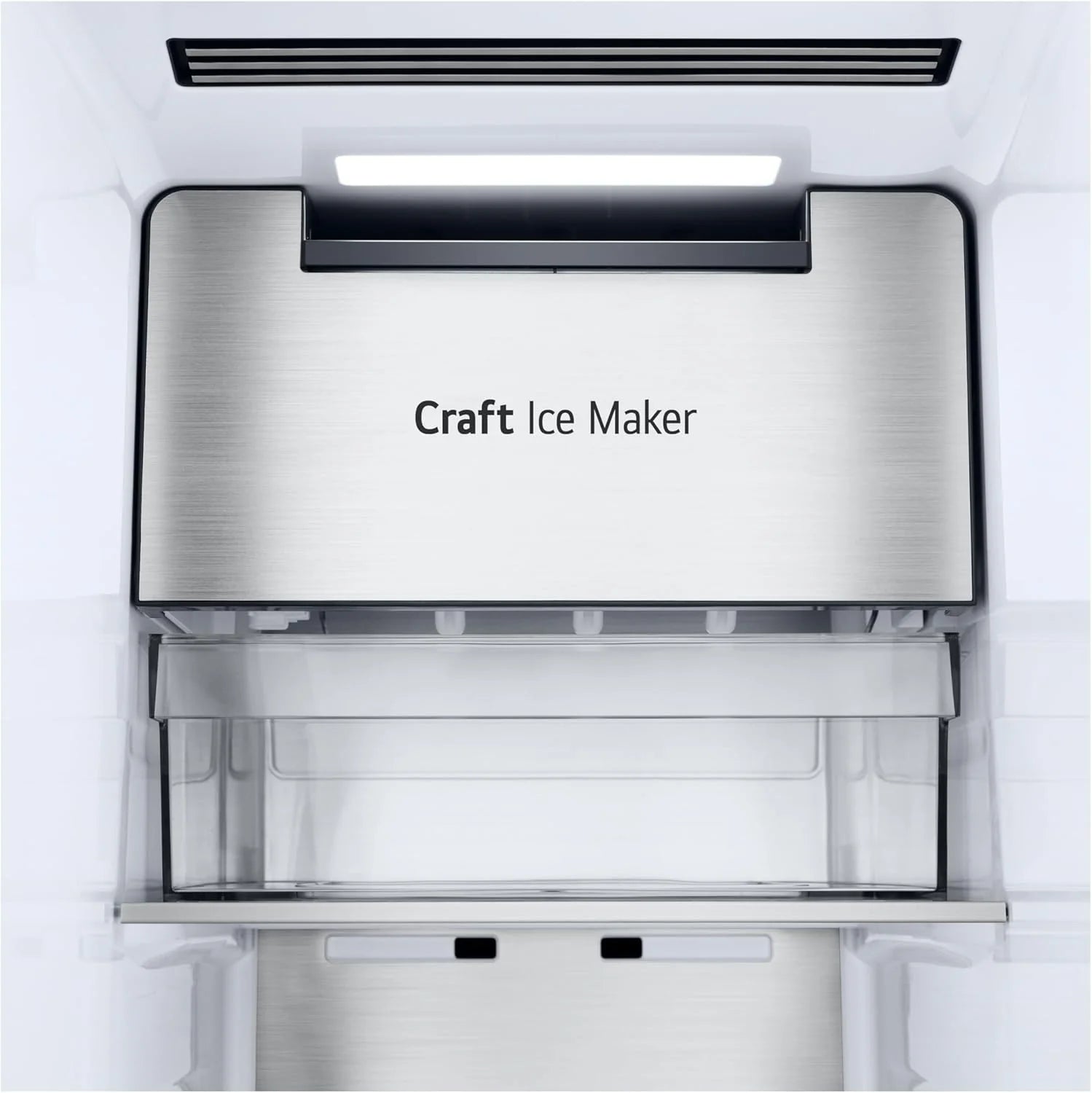 LG GSGV81PYLL Side by Side Kühlschrank, Klasse E, 635 L, Instaview, Kühlschrank mit Gefrierfach, Eis-, Crushed Ice- Wasserspender, Total NoFrost, Smart Inverter Kompressor, Wi-Fi