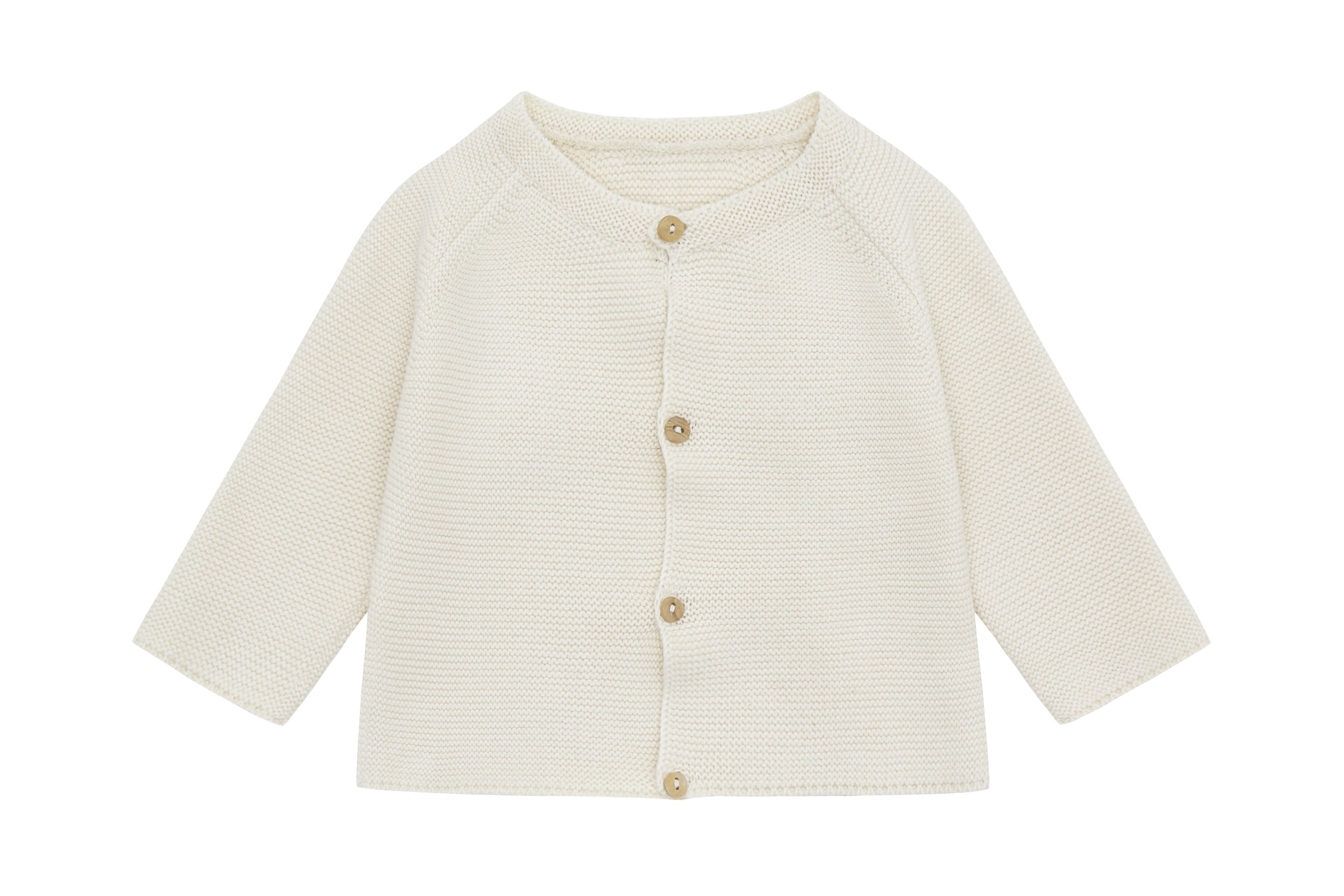 Organic Knit Cardigan - Ecru