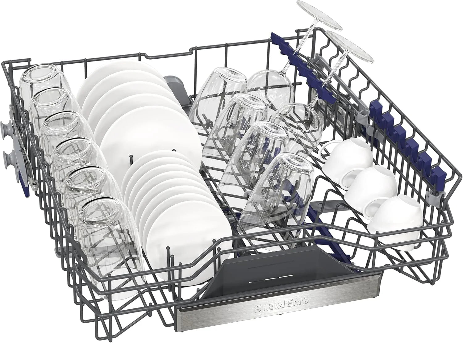 Siemens SN63EX06VE, iQ300 Smarter Geschirrspüler, Vollintegrierte Spülmaschine, 60 cm, Besteckschublade, Extra leise, varioSpeed, Automatische Türöffnung, Dreifach rackMatic, infoLight, intesiveZone