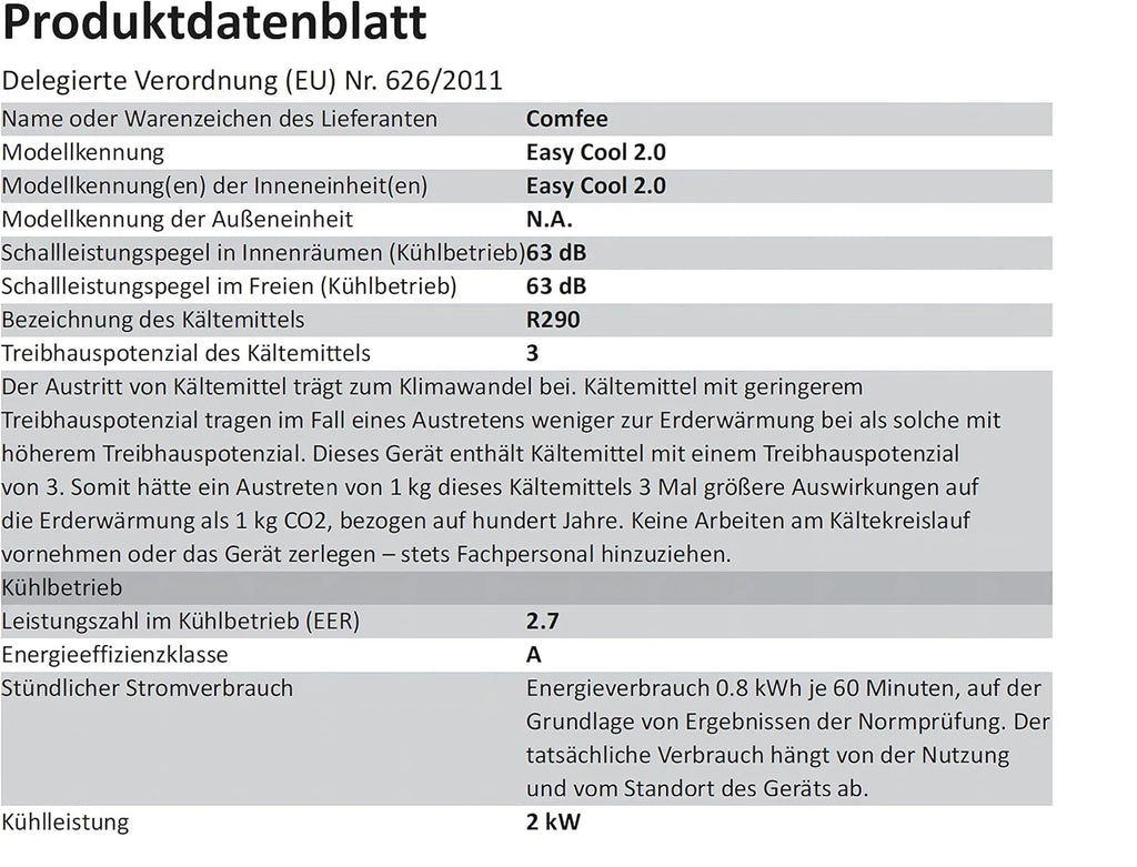 Comfee Mobiles Klimagerät MPPH-09CRN7, 9000 BTU 2,6kW, Kühlen&Ventilieren&Entfeuchten, Raumgröße bis 88m³(33㎡), Mobile Klimaanlage mit Abluftschlauch