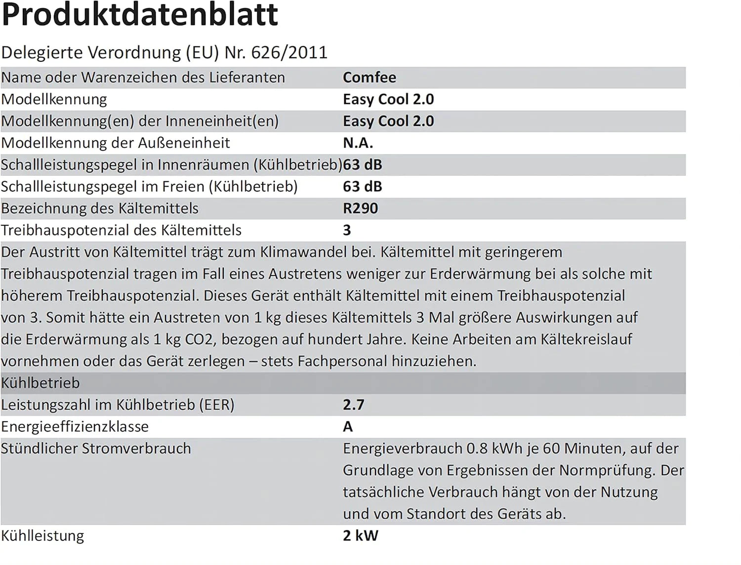 Comfee Mobiles Klimagerät MPPH-09CRN7, 9000 BTU 2,6kW, Kühlen&Ventilieren&Entfeuchten, Raumgröße bis 88m³(33㎡), Mobile Klimaanlage mit Abluftschlauch
