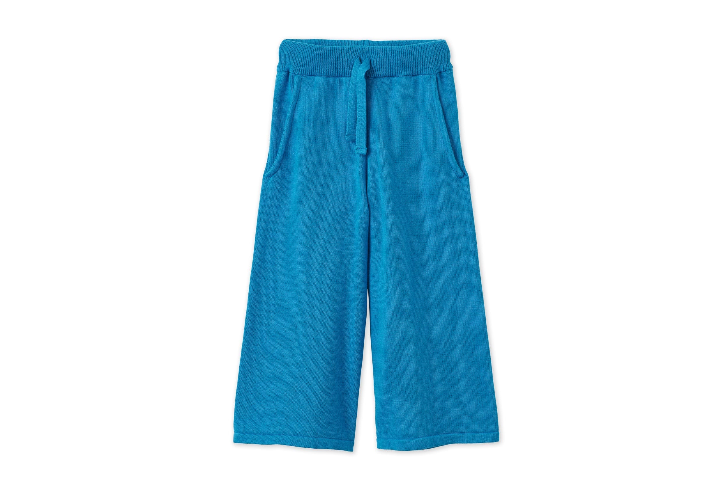 Organic Knit Wide Leg Trousers