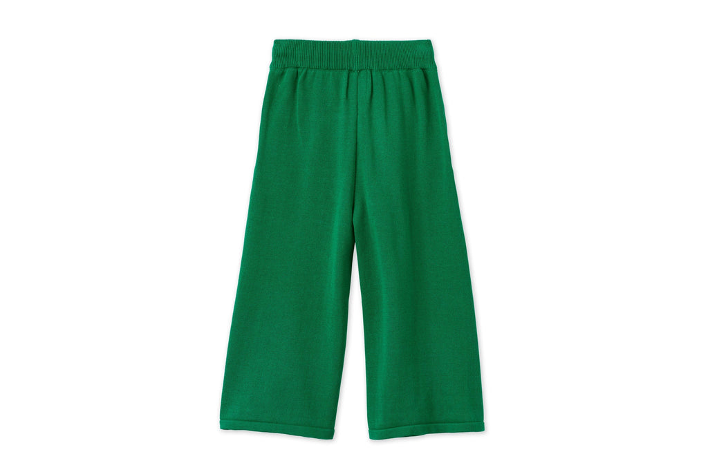 Organic Knit Wide Leg Trousers