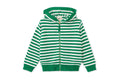Organic Knit Cardigan - Green Stripe