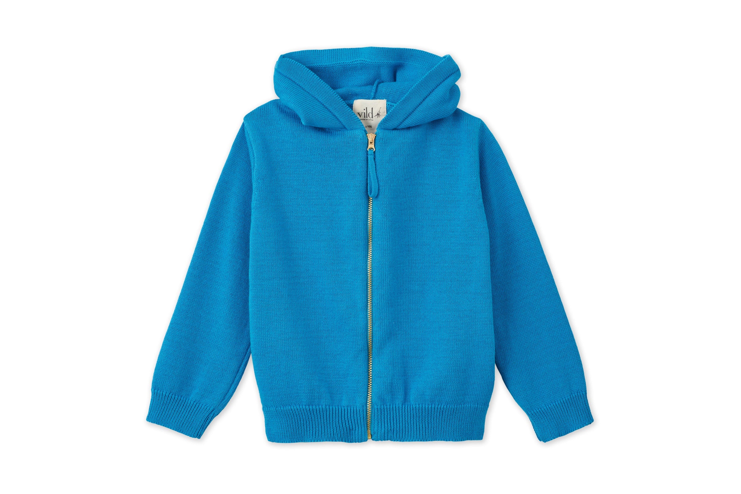 Organic Knit Cardigan - Archipelago Blue