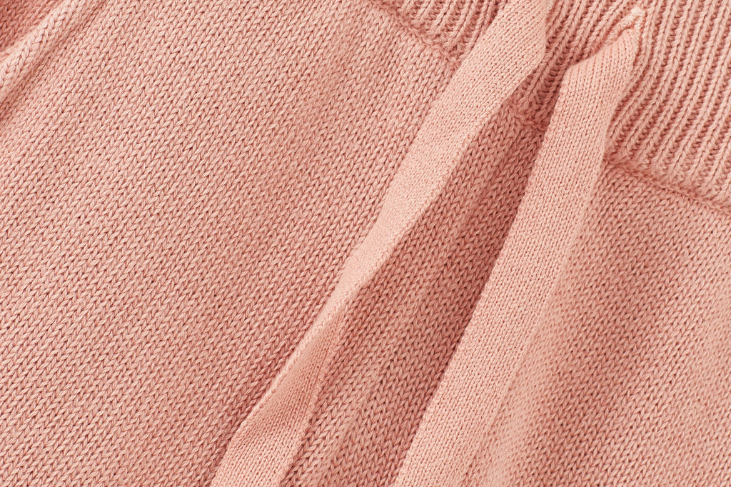 Organic Knit Joggers - Pink