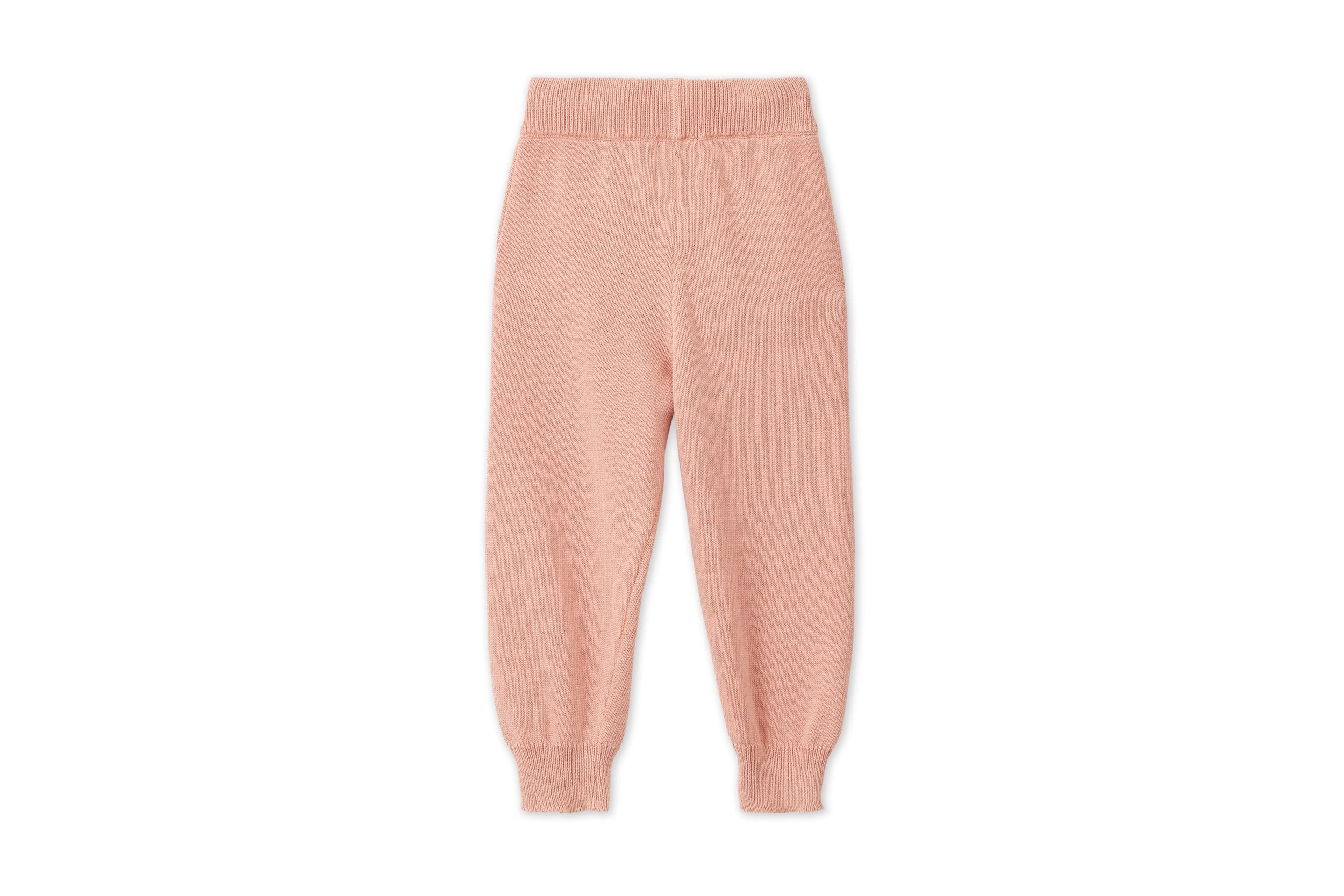 Organic Knit Joggers - Pink