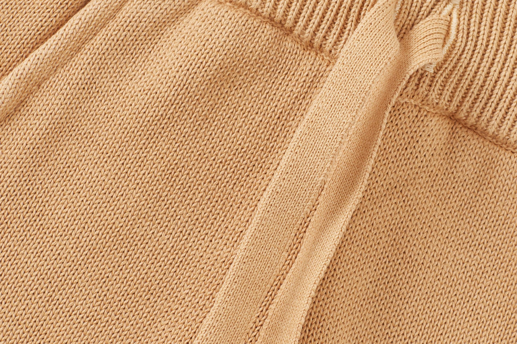 Organic Knit Joggers - Sandstone