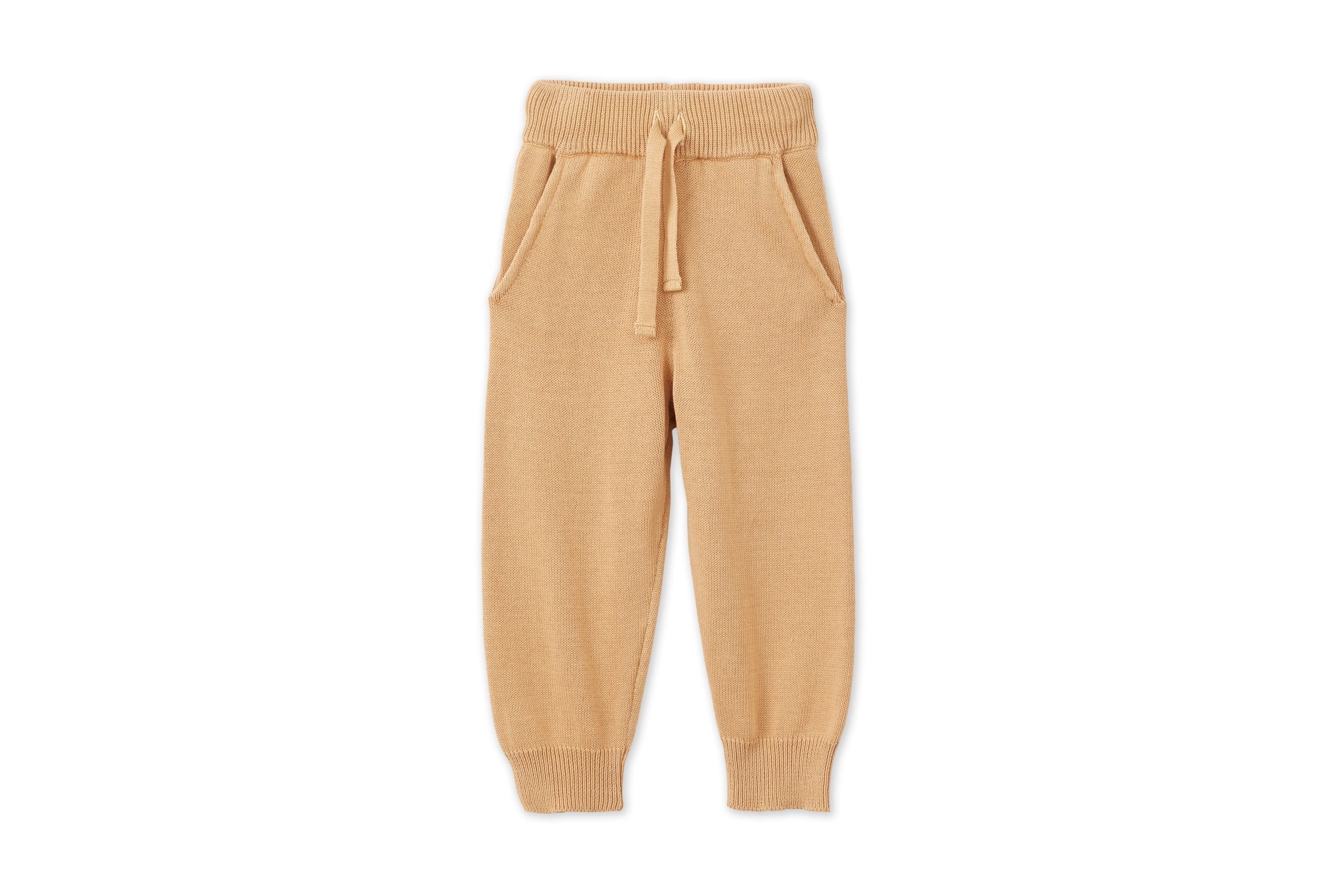 Organic Knit Joggers - Sandstone