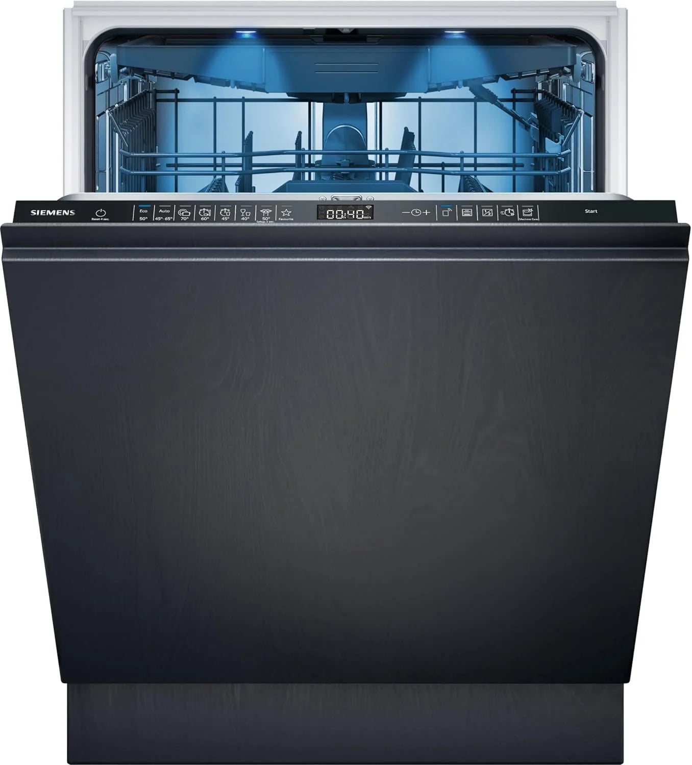 Siemens SN63EX06VE, iQ300 Smarter Geschirrspüler, Vollintegrierte Spülmaschine, 60 cm, Besteckschublade, Extra leise, varioSpeed, Automatische Türöffnung, Dreifach rackMatic, infoLight, intesiveZone