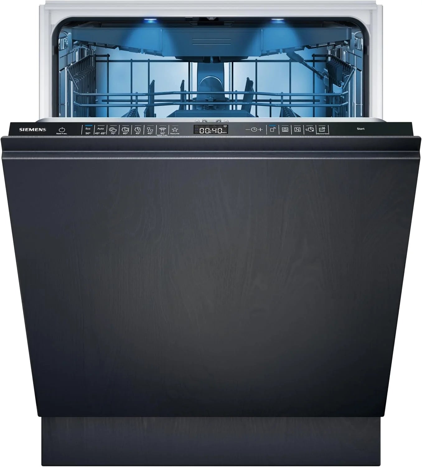 Siemens SN63EX06VE, iQ300 Smarter Geschirrspüler, Vollintegrierte Spülmaschine, 60 cm, Besteckschublade, Extra leise, varioSpeed, Automatische Türöffnung, Dreifach rackMatic, infoLight, intesiveZone