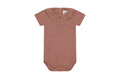 SS Organic Cotton Collared Bodysuit - Pink