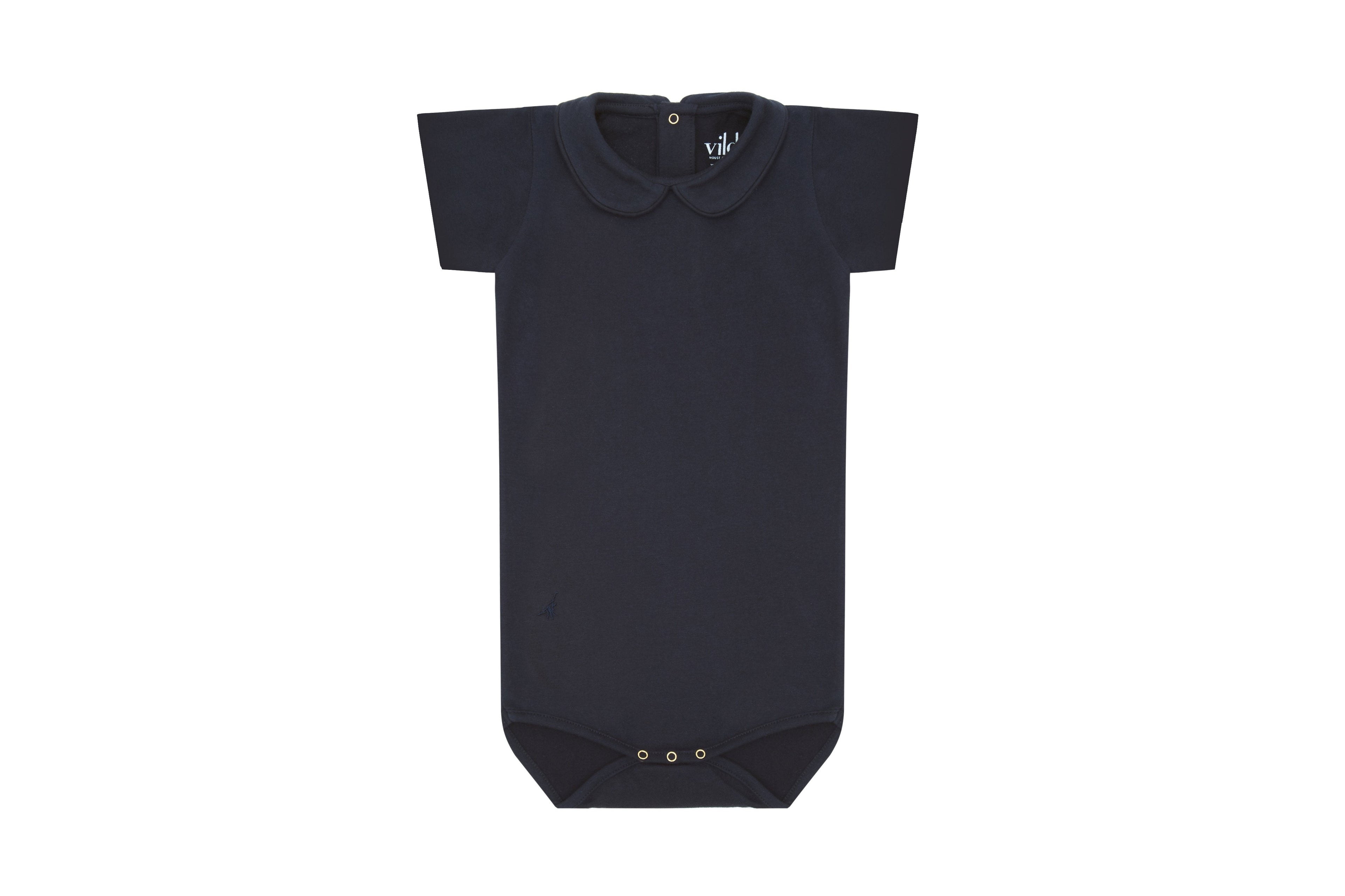 SS Organic Cotton Collared Bodysuit