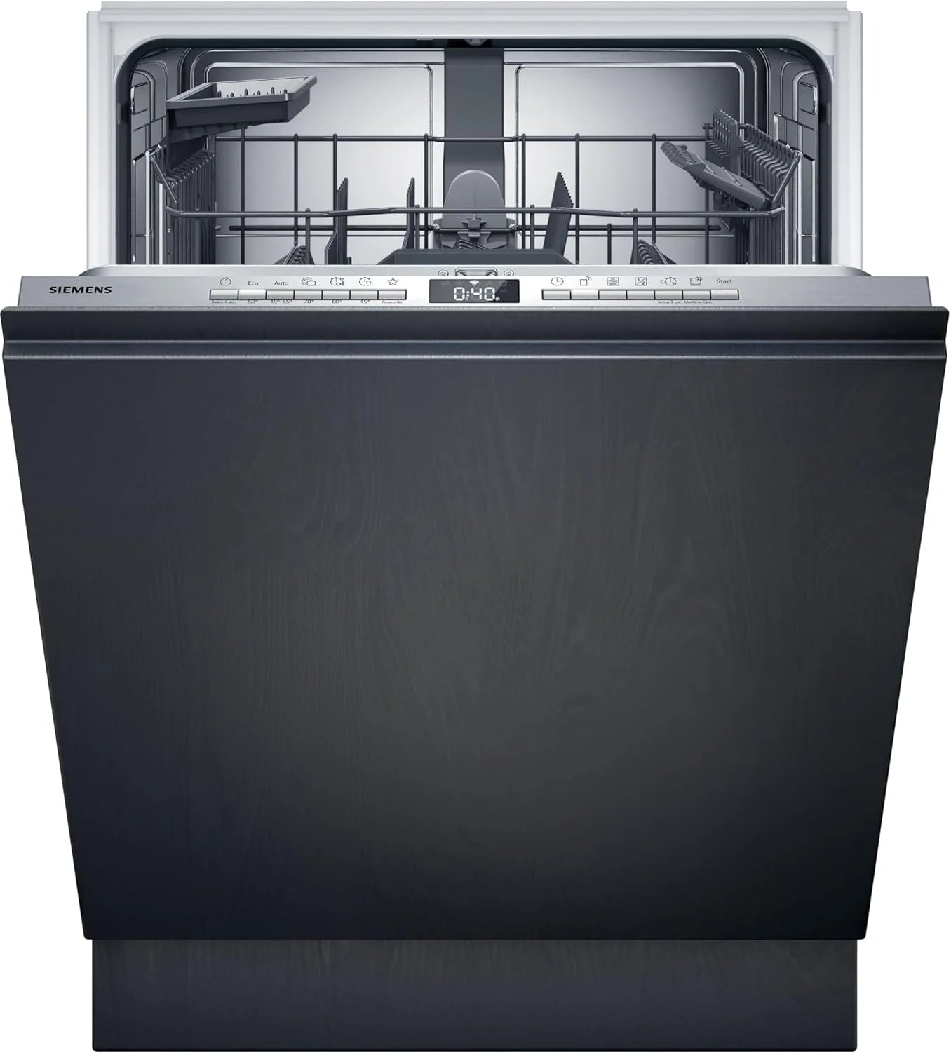 Siemens SN63EX06VE, iQ300 Smarter Geschirrspüler, Vollintegrierte Spülmaschine, 60 cm, Besteckschublade, Extra leise, varioSpeed, Automatische Türöffnung, Dreifach rackMatic, infoLight, intesiveZone