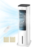 Midea Luftkühler mit Wasserkühlung, Klimaanlage Mobil, Ventilator mit 5L Wasserkühlung, Luftbefeuchter und Ionisation, Klimaanlage Ohne Abluftschlauch, 355m/h, Ventilator mit Fernbedienung,55W,Wei