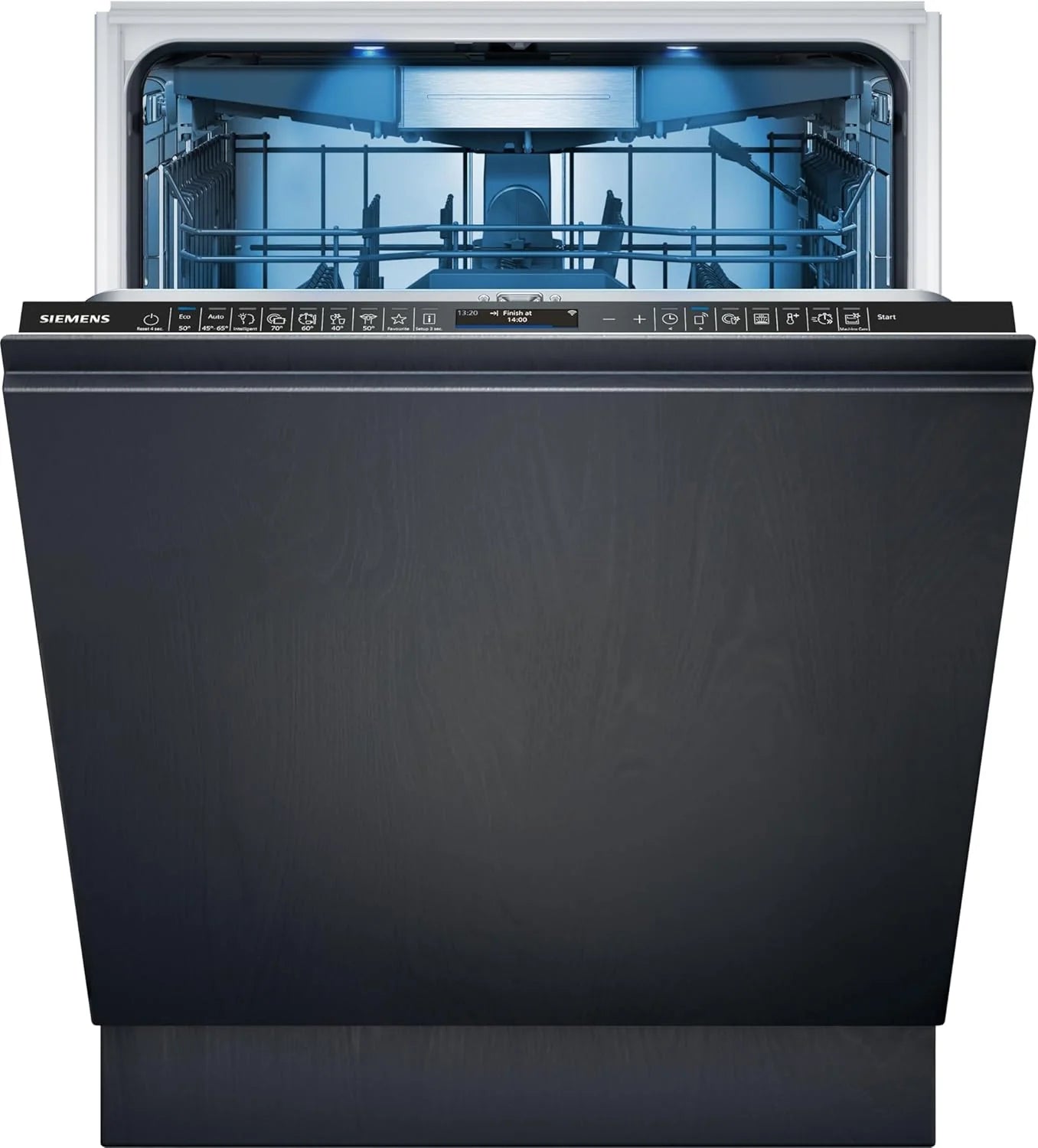 Siemens SN63EX06VE, iQ300 Smarter Geschirrspüler, Vollintegrierte Spülmaschine, 60 cm, Besteckschublade, Extra leise, varioSpeed, Automatische Türöffnung, Dreifach rackMatic, infoLight, intesiveZone