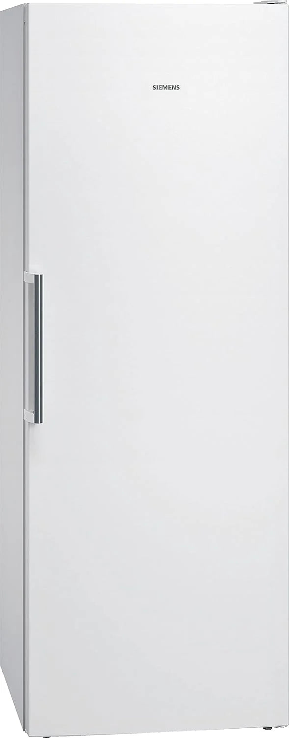 Siemens GS54NAWCV iQ500 Gefrierschrank, 176 x 70 cm, 327 L, noFrost nie wieder abtauen, bigBox Platz für großes Gefriergut, varioZone flexible Glas-und Schubladen, Weiß